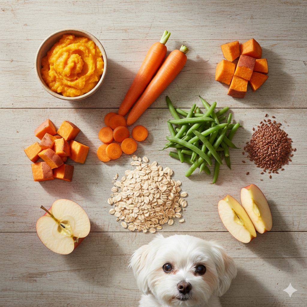 high fiber dog food for constipation