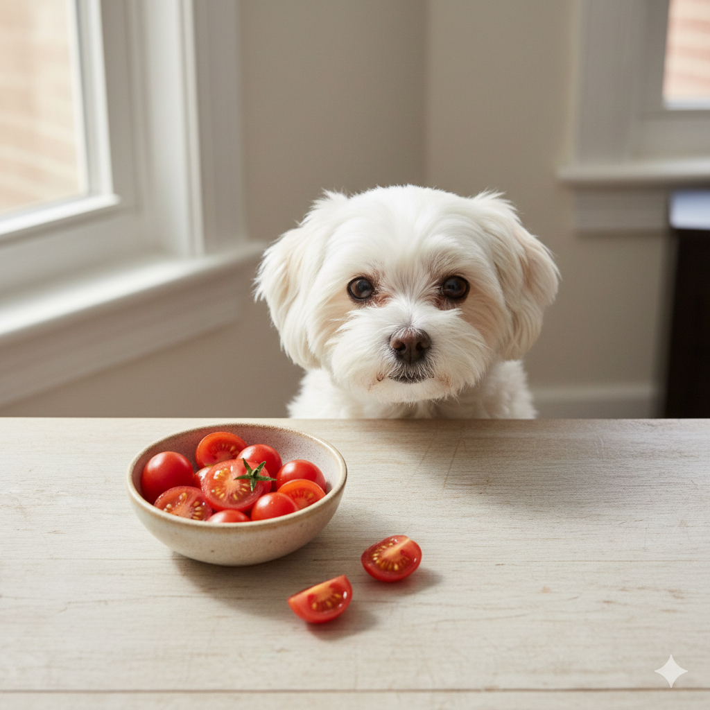 can dogs eat tomatos