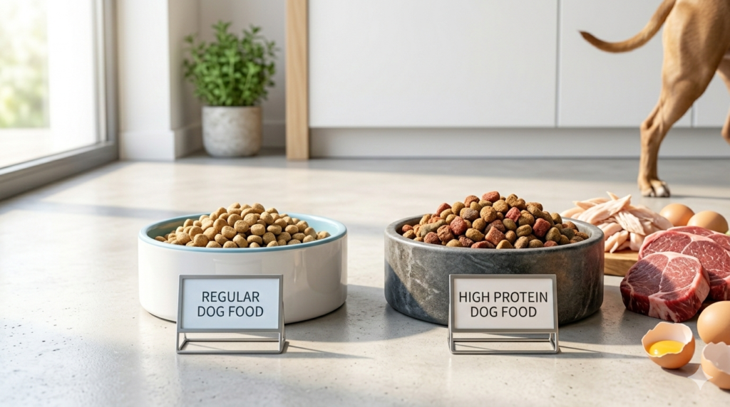 high protein dog food