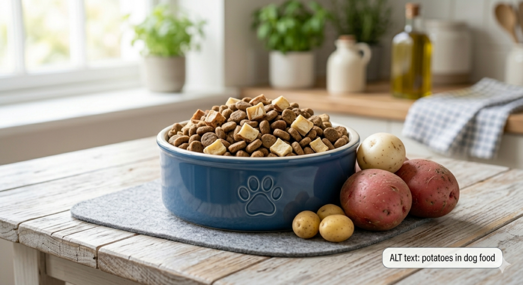 are potatoes in dog food bad