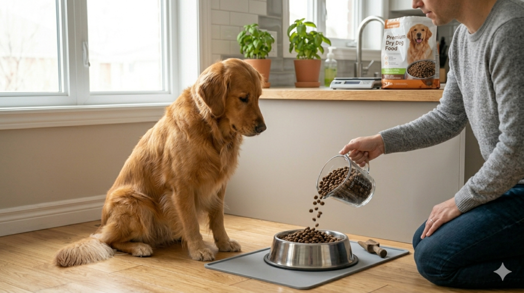 how many cups of dry dog food in a pound