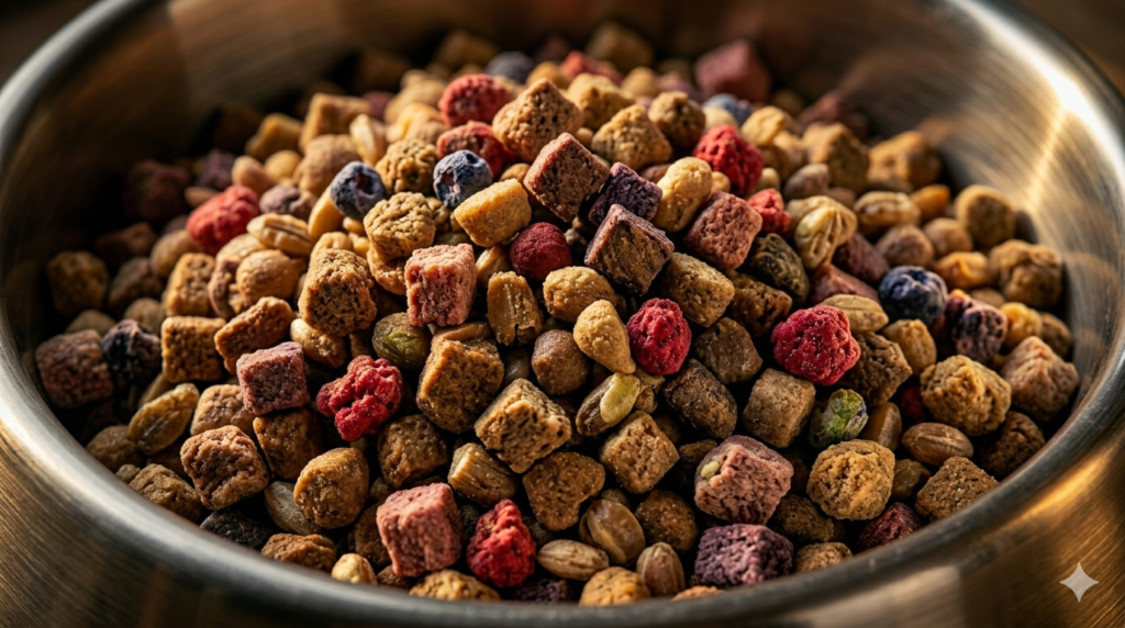 black and gold dog food