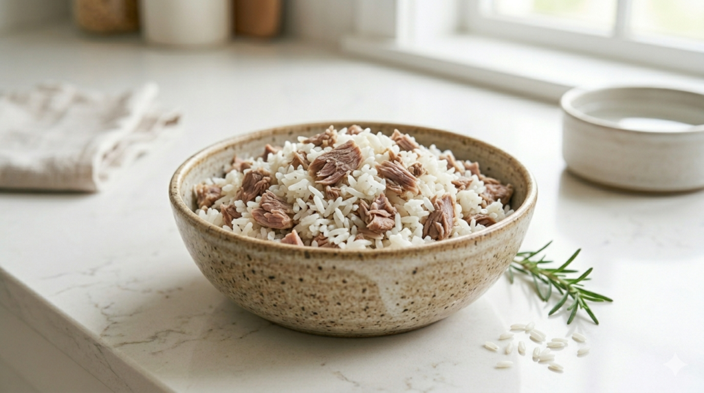 dog food rice and lamb