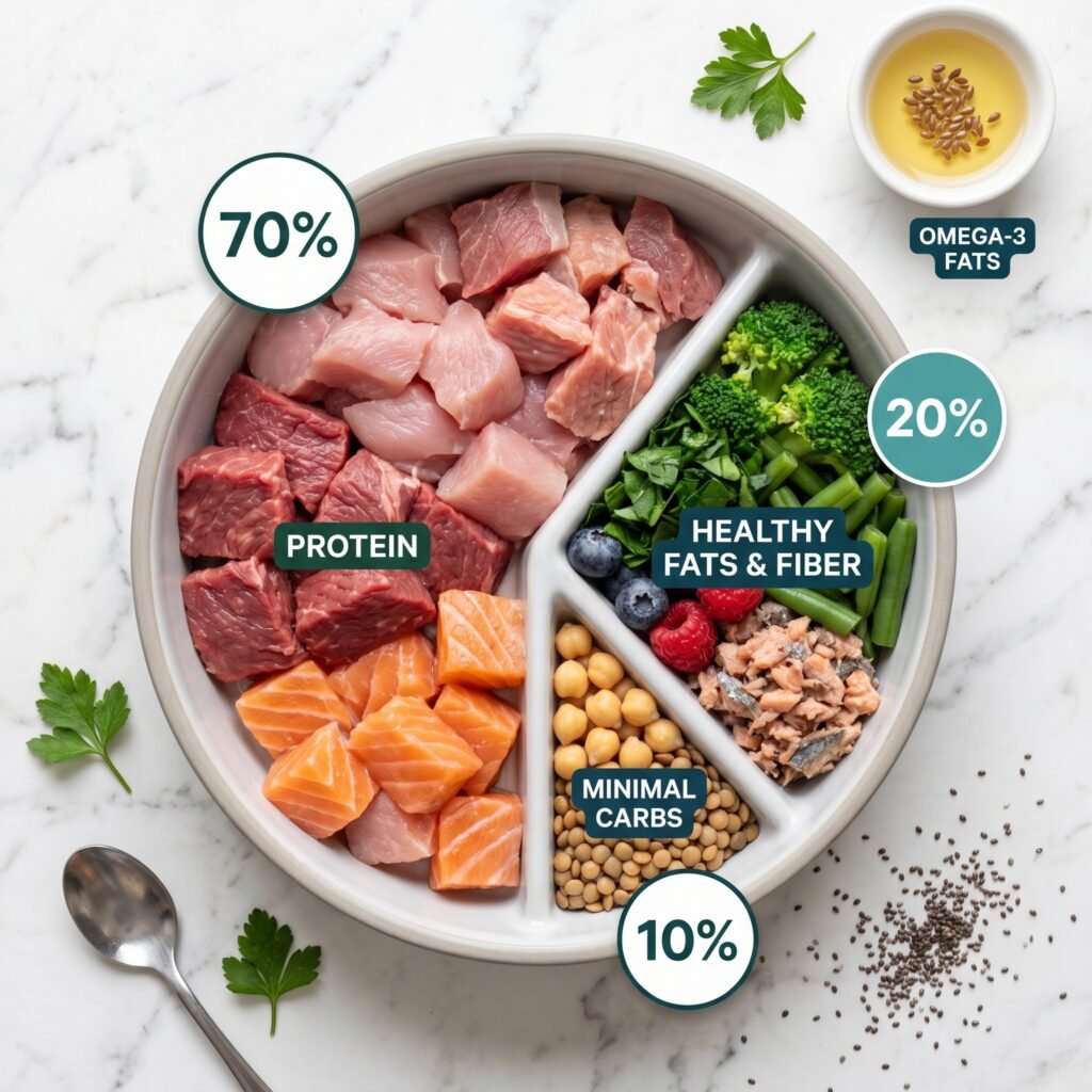 high protein low carb dog food
