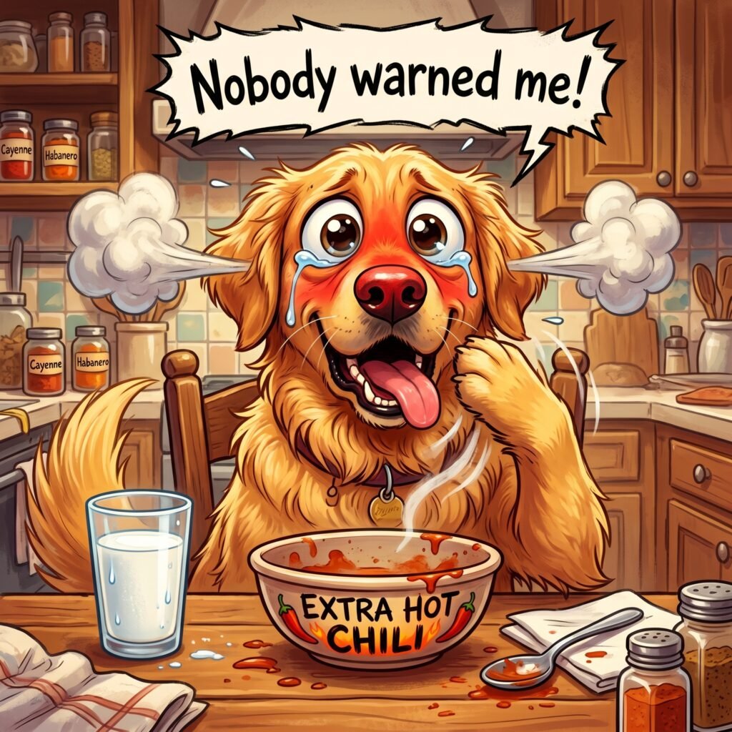 do dogs taste spicy foods