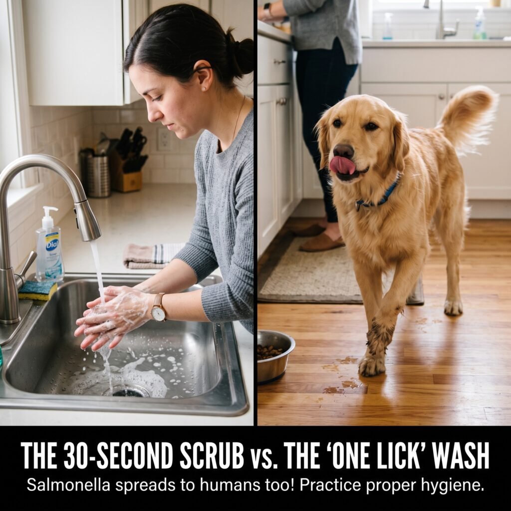can dogs get salmonella from raw chicken