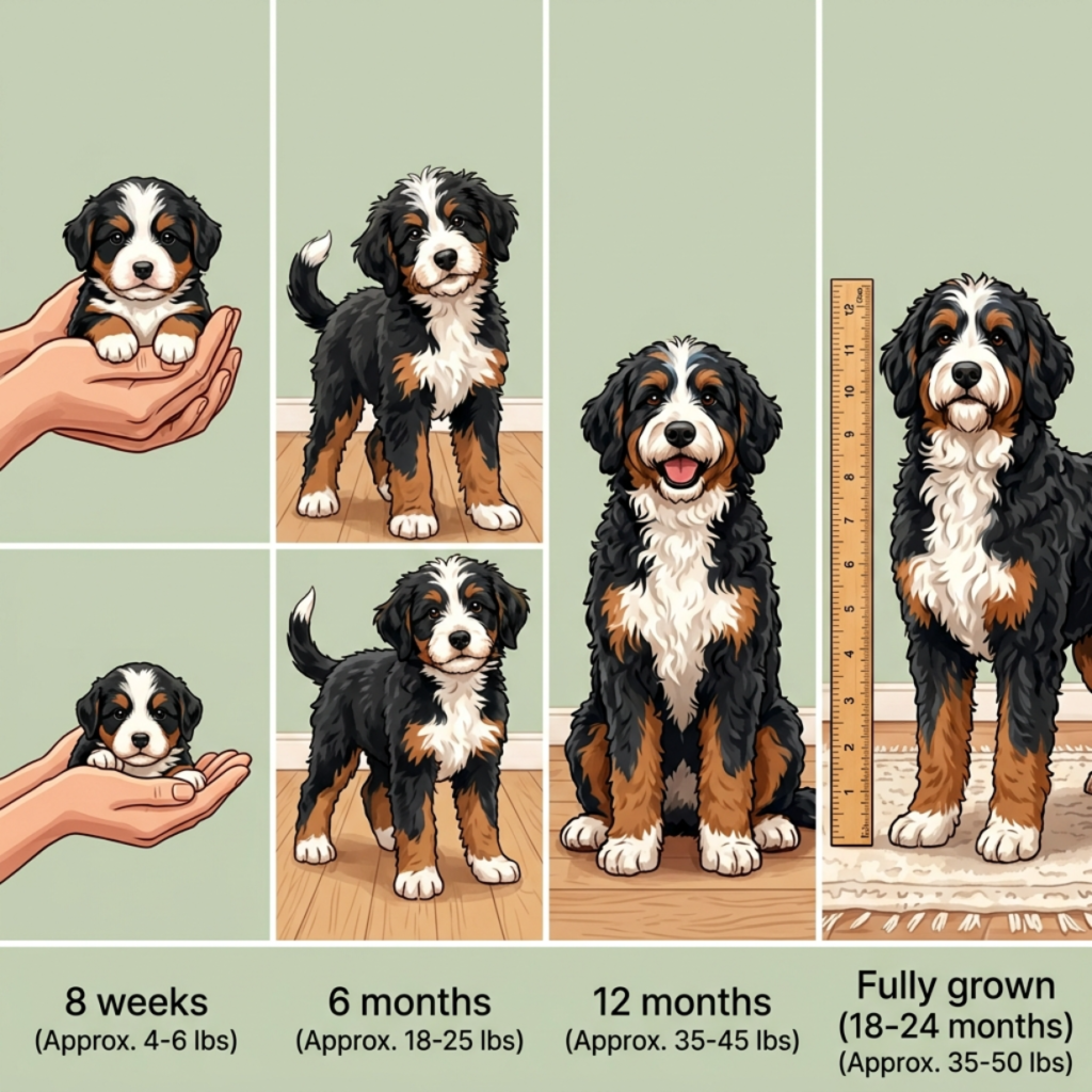 adult mini bernedoodle