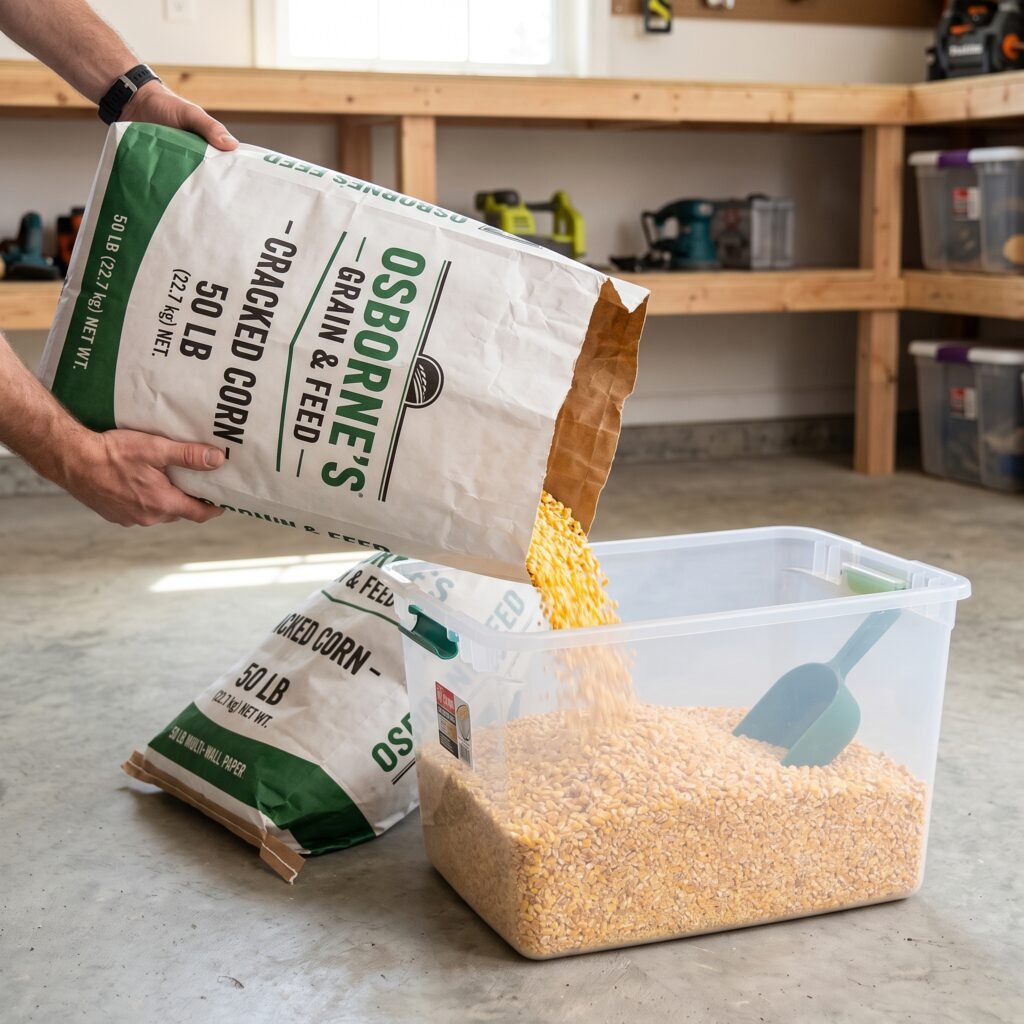 50 lb dog food bin