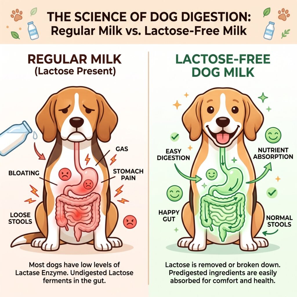 can dogs drink lactose free milk
