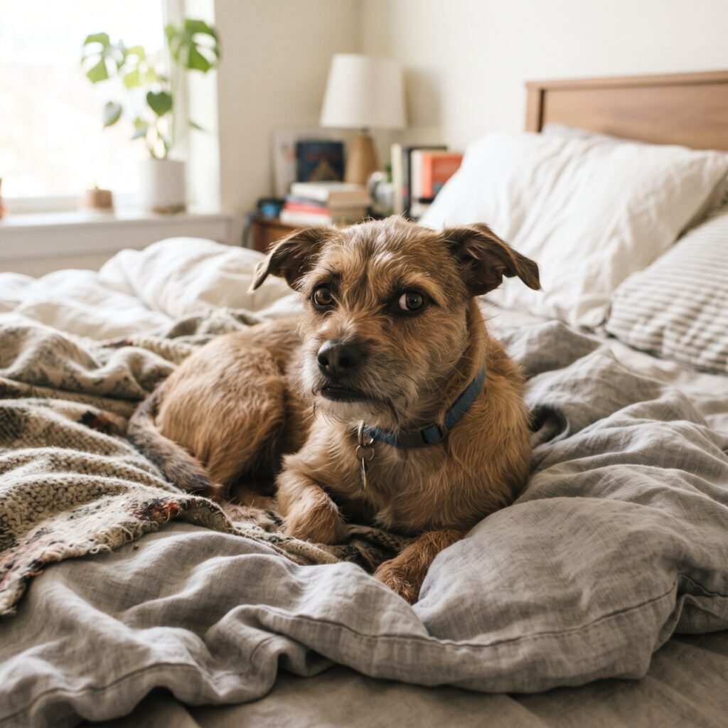 why does my dog pee on my bed