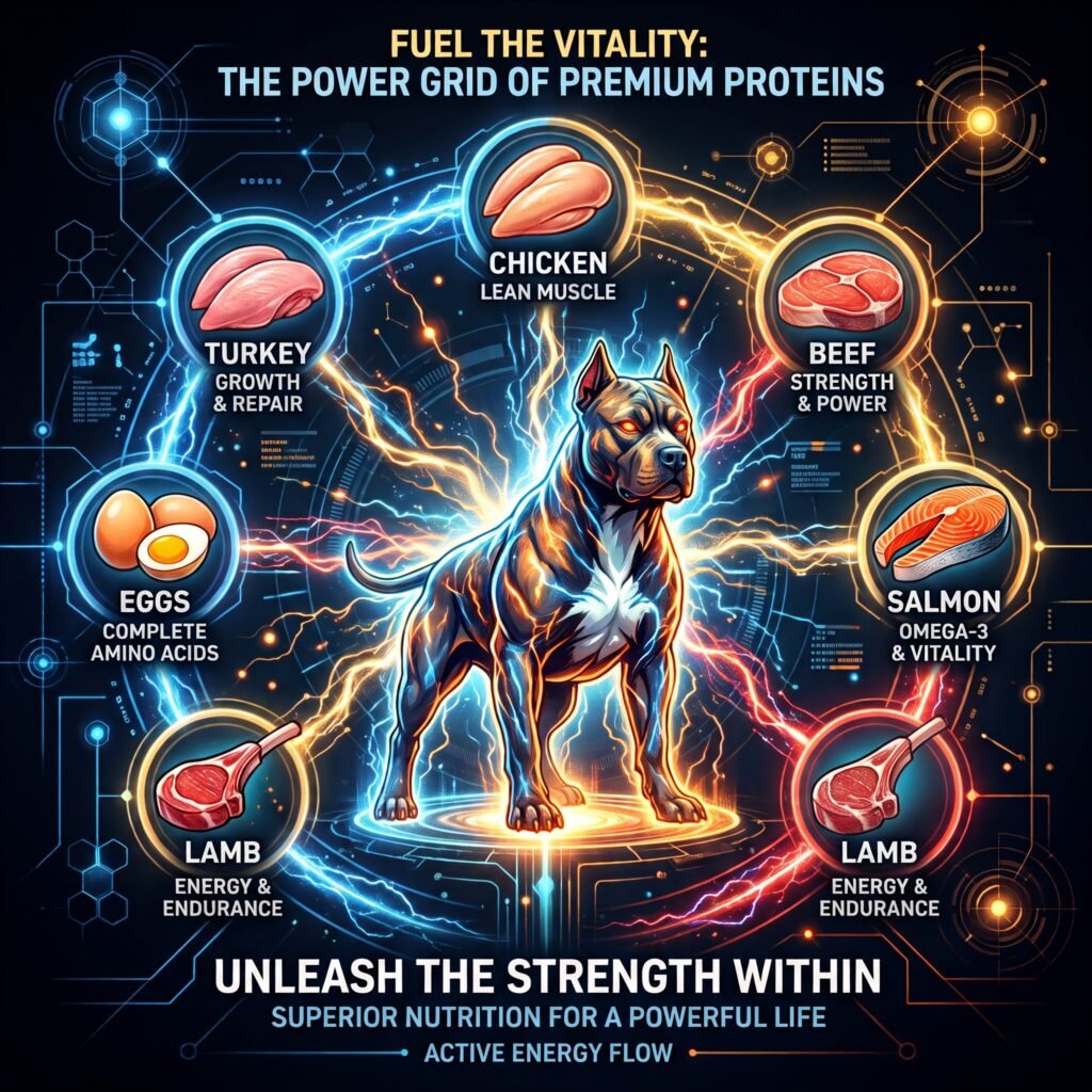 how much protein is in dog food