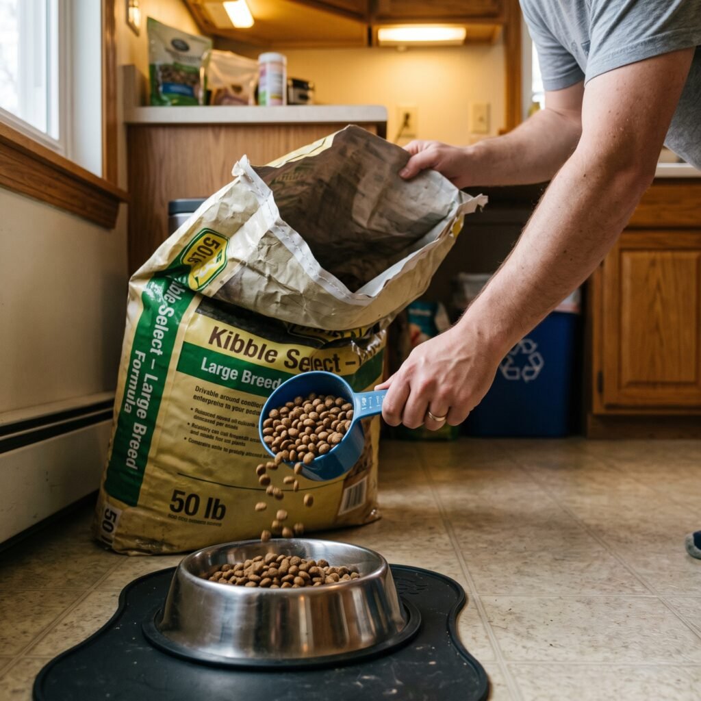 cheapest 50 lb bag of dog food