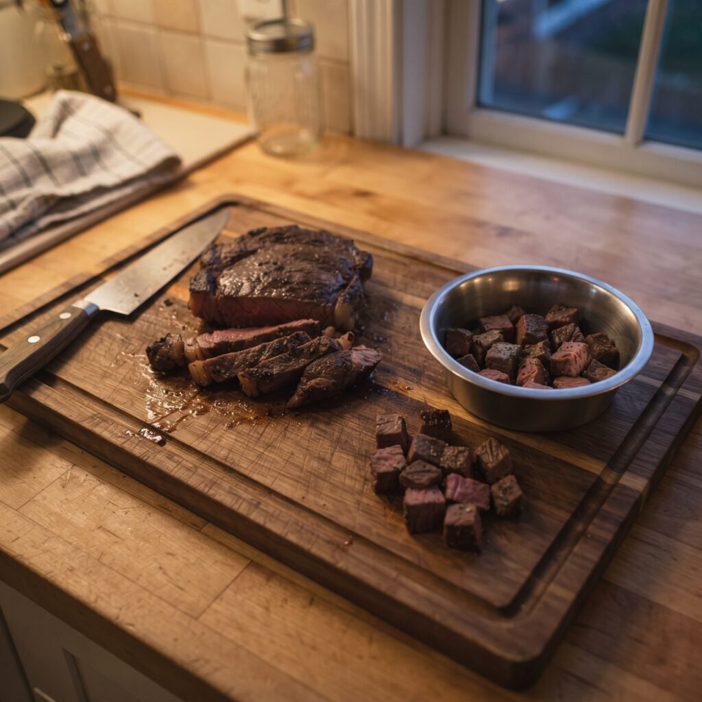 can dogs eat steak